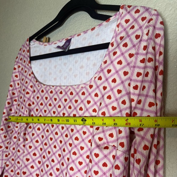 Adore Me Pajama Set in Pink and Red - Picture 6 of 15